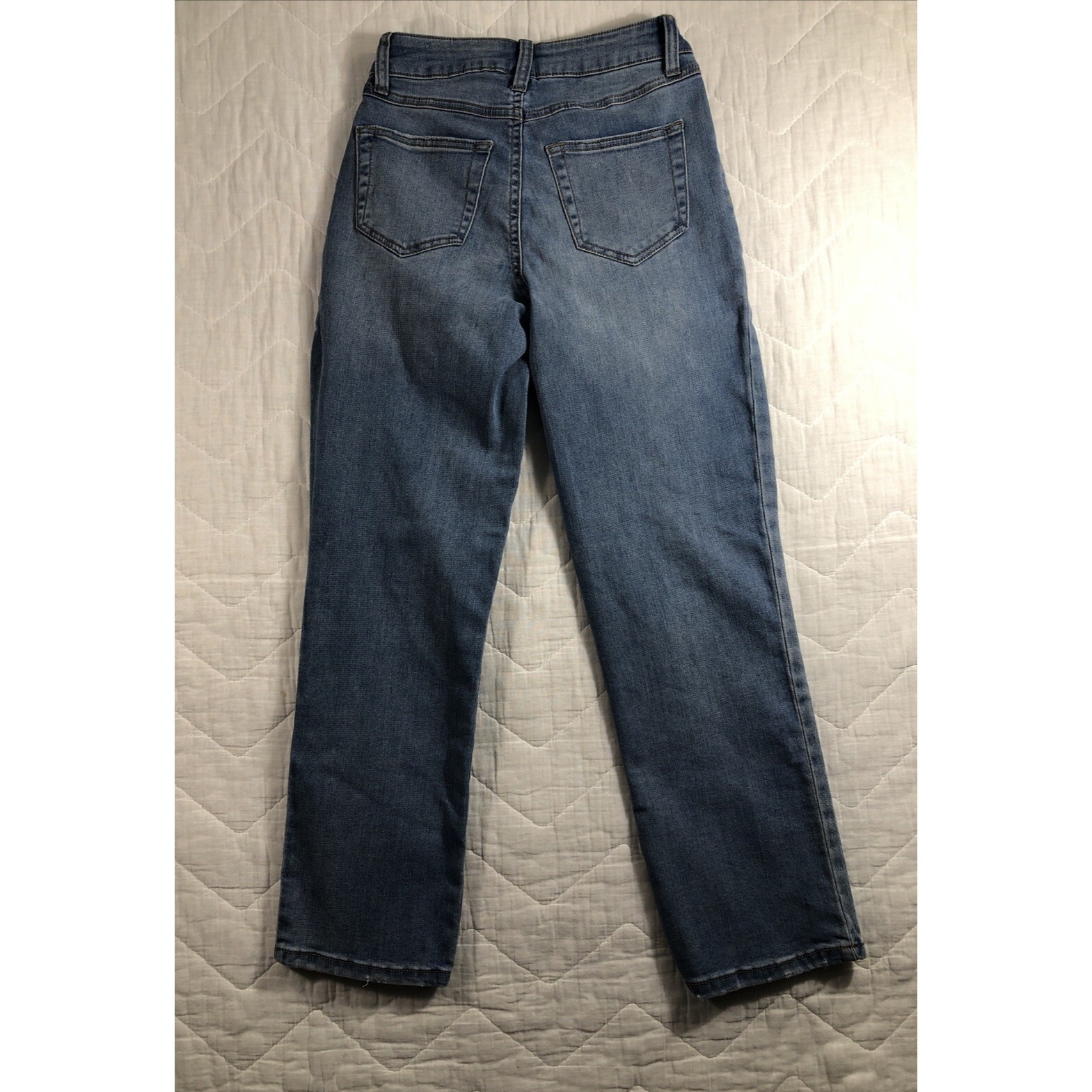 Sincerely Jules Jeans Women's 0/24 Denim Blue High Rise Straight Stretch Nwt — image 2 of 8